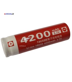 باتری لیتیومی 3.7 ولت 18650 مدل 4200mAh
