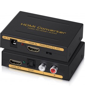 مبدل HDMI به AUDIO و اپتیکال جداکننده صدا Audio Extractor