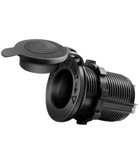 فیش فندکی مادگی خودرو 12V-24V درب دار ضدآب